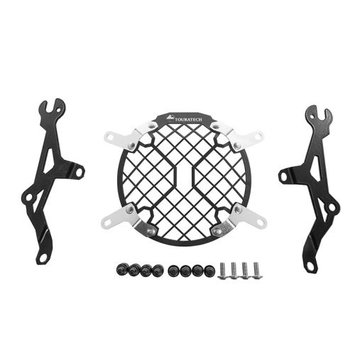 01-624-5095-0 Scheinwerferschutz Aluminium mit Schnellverschluss fuer Triumph Scrambler 900 (-2017) *OFFROAD USE ONLY*