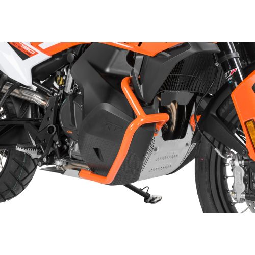 01-372-5157-0 Tankschutzbuegel Edelstahl, orange fuer KTM 890 Adventure/ 890 Adventure R/ 790 Adventure/ 790 Adventure R (-2022)