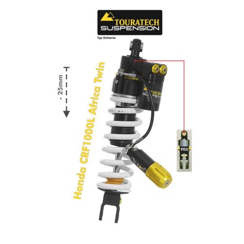 01-402-5878-0 Touratech Suspension Tieferlegung -25mm Honda CRF1000L Africa Twin 2015-2017 Typ Extreme