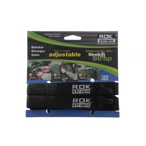 01-055-0411-0 Rokstraps Strap It™ Motorbike Adjustable *schwarz*45-150 cm 2 St. mit Schlaufen
