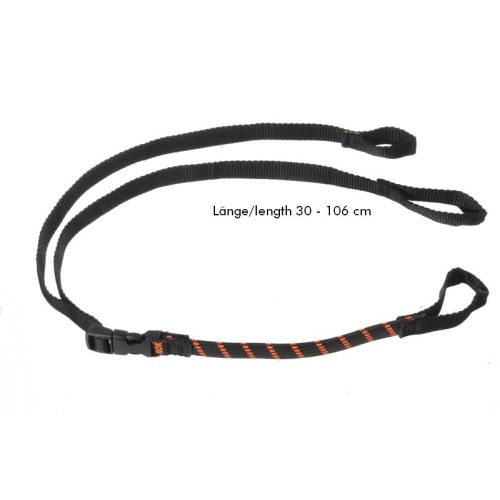 01-055-0422-0 Rokstraps Strap It™ Pack Adjustable *schwarz-orange* 30-106 cm 2 St. mit Schlaufen