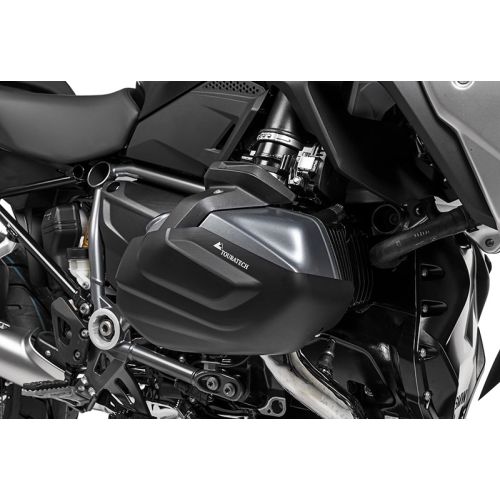 01-037-5132-0 Zylinderschutz / Ventildeckelschutz Aluminium schwarz (Satz) fuer BMW R1250GS / R1250R / R1250RS / R1250RT