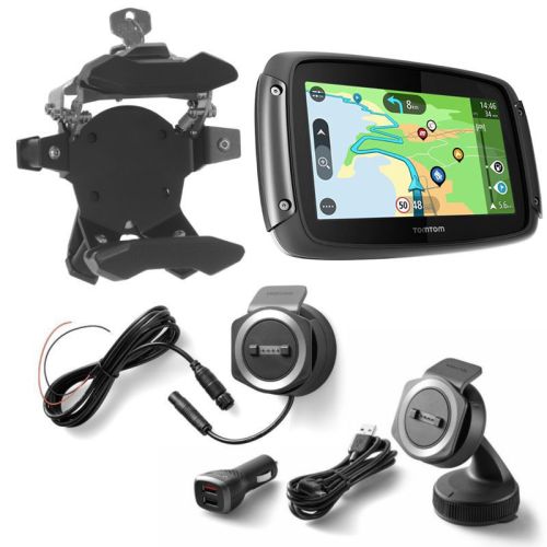 01-060-1473-0 TomTom Rider 550 mit weltweiten Karten, Bike & Car Set, schwarz