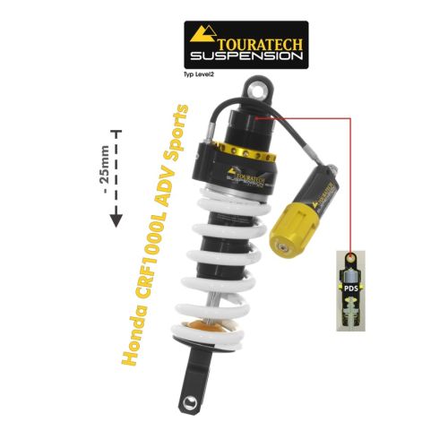 01-402-5867-0 Touratech Suspension Tieferlegung (-25mm) fuer Honda CRF1000L Adventure Sports (2018-) Typ Level2