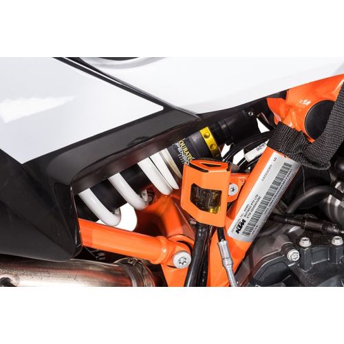 01-372-5030-0 Schutz Bremsfluessigkeitsbehaelter, hinten orange fuer KTM 890 Adv/ Adv R/ 790 Adv / Adv R/ 1290 S Adv (2021-)/Husqvarna Norden 901