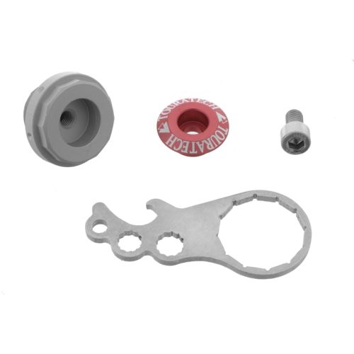 01-408-5231-0 Stopfen fuer oeleinfuellung rot eloxiert fuer Kawasaki Versys 650 (ab 2012)/ Versys 1000