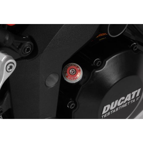 01-620-0019-0 Stopfen fuer oeleinfuelloeffnung, rot eloxiert fuer Ducati Multistrada 1200