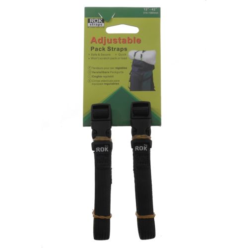 01-055-0421-0 Rokstraps Strap It™ Pack Adjustable *schwarz* 30-106 cm 2 St. mit Schlaufen