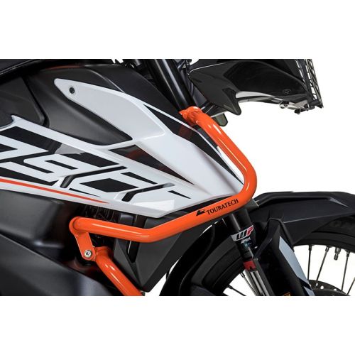 01-372-5162-0 Verkleidungssturzbuegel Edelstahl, orange fuer KTM 890 Adventure (-2022)/ 890 Adventure R (-2022)/ 790 Adventure/ 790 Adventure R (-2022)