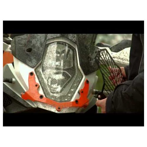 01-371-5095-0 Scheinwerferschutz mit Schnellverschluss, schwarz, fuer KTM 1050 Adventure, 1090 Adventure, 1190 Adventure/ R, 1290 Super Adventure *OFFROAD USE ONLY*