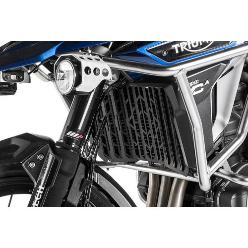 01-422-5017-0 Kuehlerschutz, schwarz eloxiert fuer Triumph Tiger Explorer ab 2016