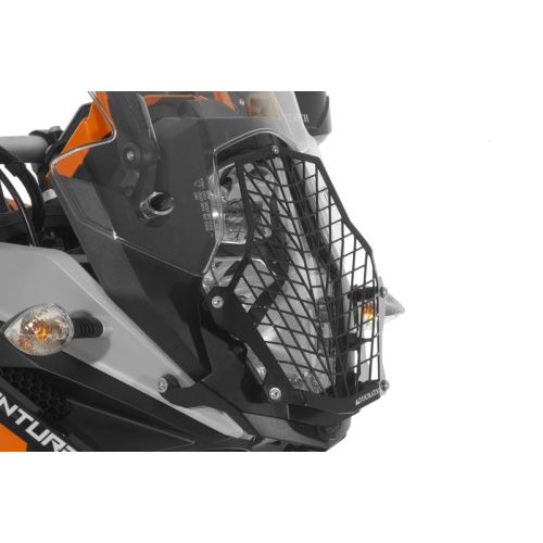 01-371-5095-0 Scheinwerferschutz mit Schnellverschluss, schwarz, fuer KTM 1050 Adventure, 1090 Adventure, 1190 Adventure/ R, 1290 Super Adventure *OFFROAD USE ONLY*