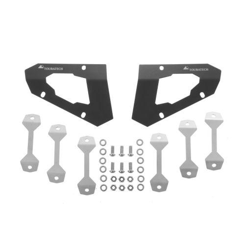 01-045-5167-0 Sichtblende fuer original BMW R1200GS Adventure Schutzbuegel ab 2014, silber/schwarz