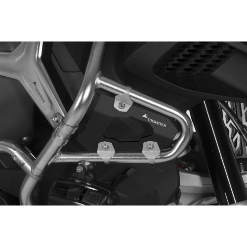 01-045-5167-0 Sichtblende fuer original BMW R1200GS Adventure Schutzbuegel ab 2014, silber/schwarz