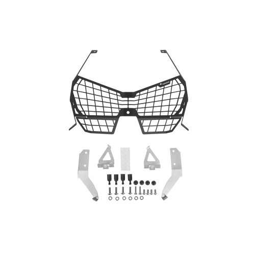 01-403-5095-0 Scheinwerferschutz schwarz mit Schnellverschluss fuer Honda CRF1100L Adventure Sports (-2023)