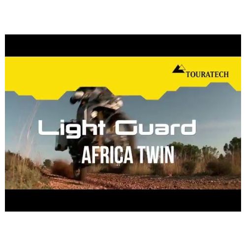 01-402-5095-0 Scheinwerferschutz Aluminium, schwarz, mit Schnellverschluss, fuer Honda CRF1000L Africa Twin/ CRF1000L Adventure Sports *OFFROAD USE ONLY*