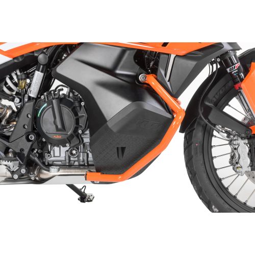 01-372-5157-0 Tankschutzbuegel Edelstahl, orange fuer KTM 890 Adventure/ 890 Adventure R/ 790 Adventure/ 790 Adventure R (-2022)