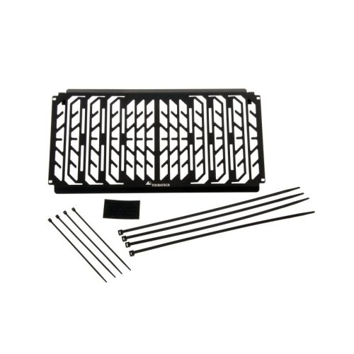 01-408-5016-0 Kuehlerschutz fuer Kawasaki Versys 650 ab 2015, aluminium, schwarz